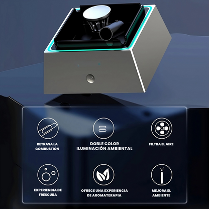 Smart Air Purifier: Smokeless Ashtray with Ambient Light