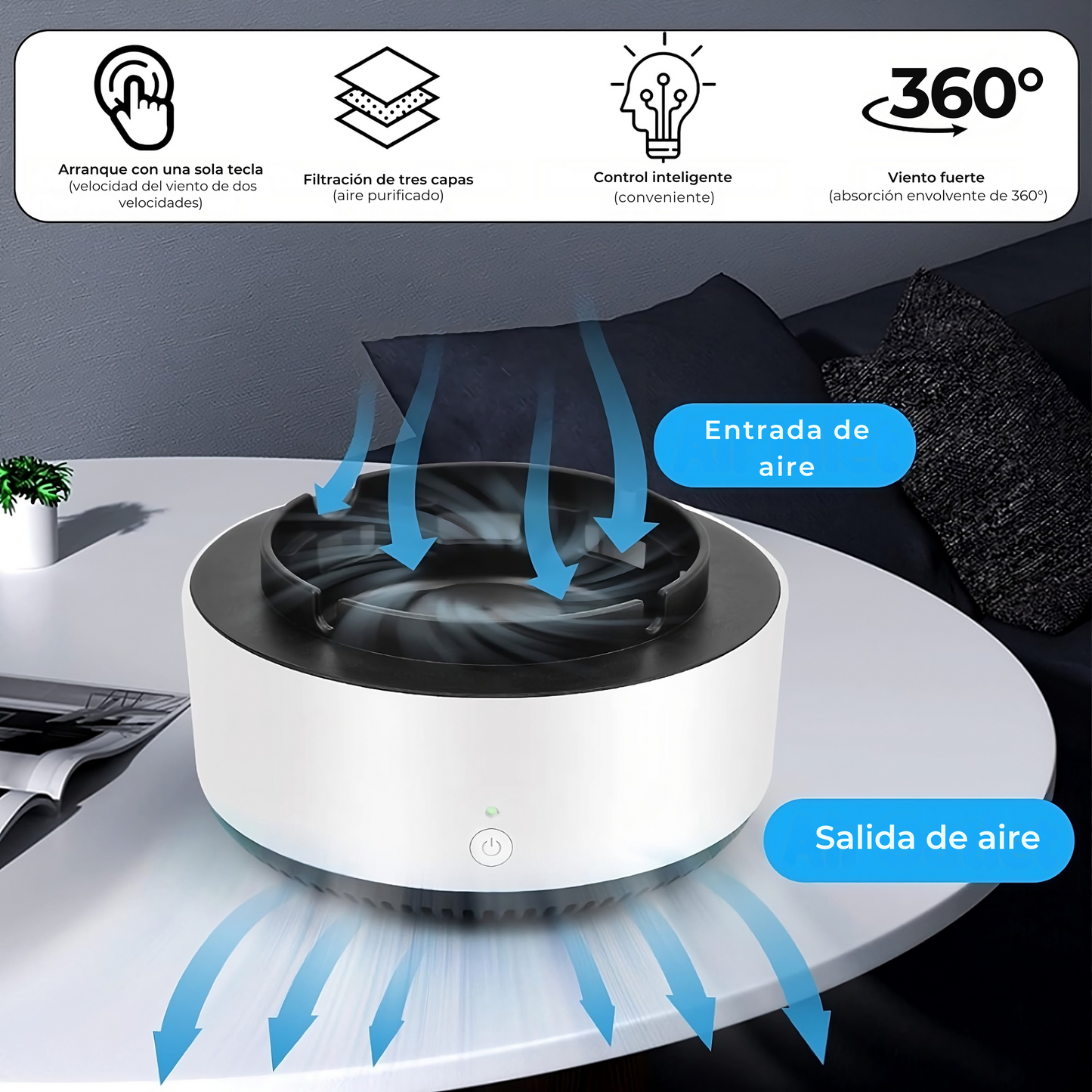 Cloud Purifying Ashtray: Eliminates Odors and Keeps the Environment Fresh