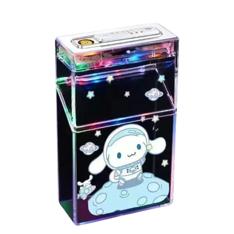 Kawaii Cloud Lighter and Case: Anime and Personalized 